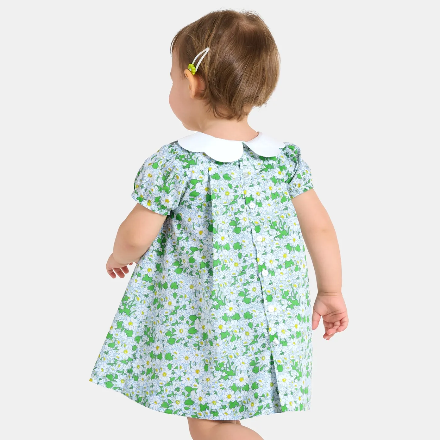 Jacadi Robe bébé fille en Tissu Liberty - lore BLANC/MULTICO Outlet