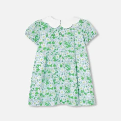 Jacadi Robe bébé fille en Tissu Liberty - lore BLANC/MULTICO Outlet