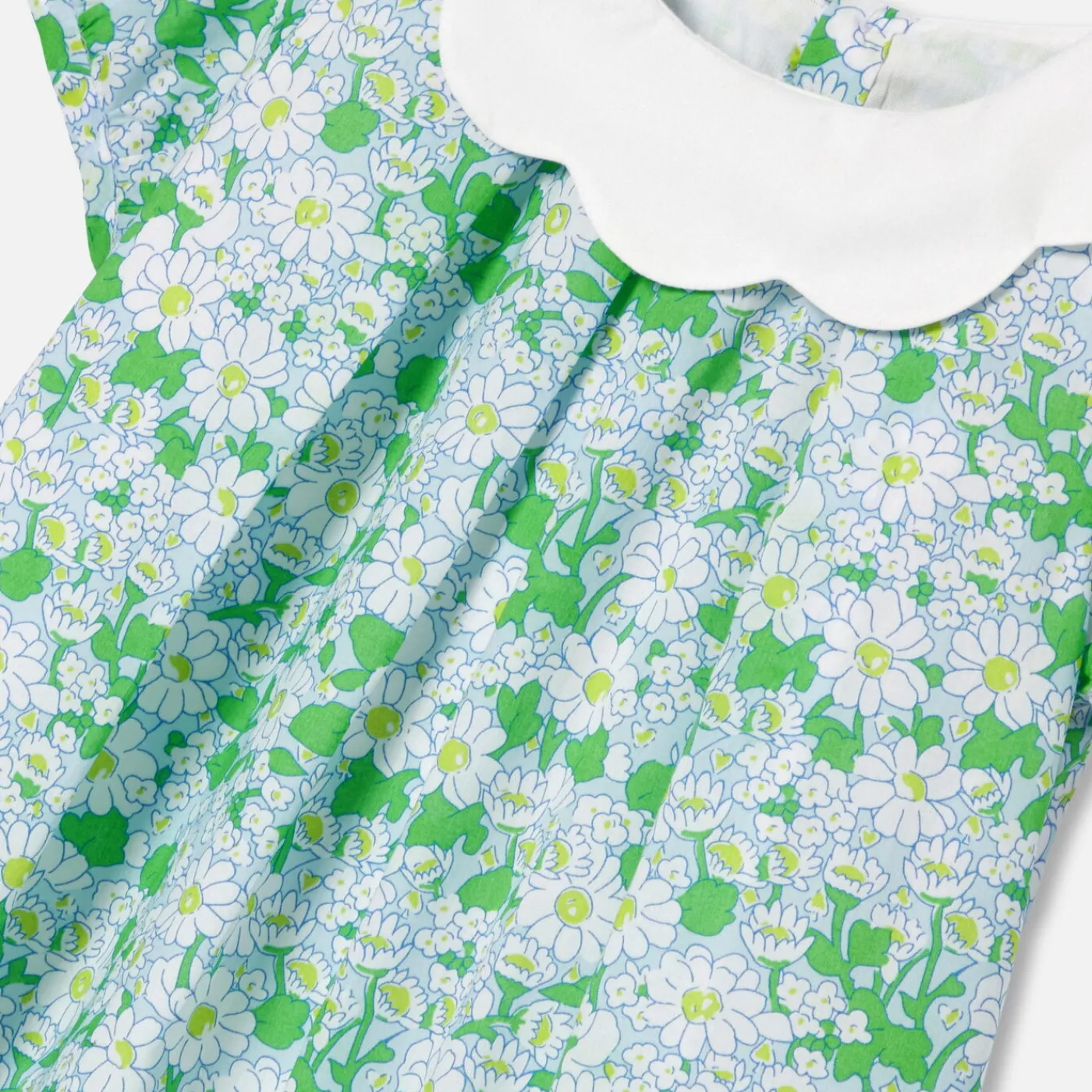Jacadi Robe bébé fille en Tissu Liberty - lore BLANC/MULTICO Outlet