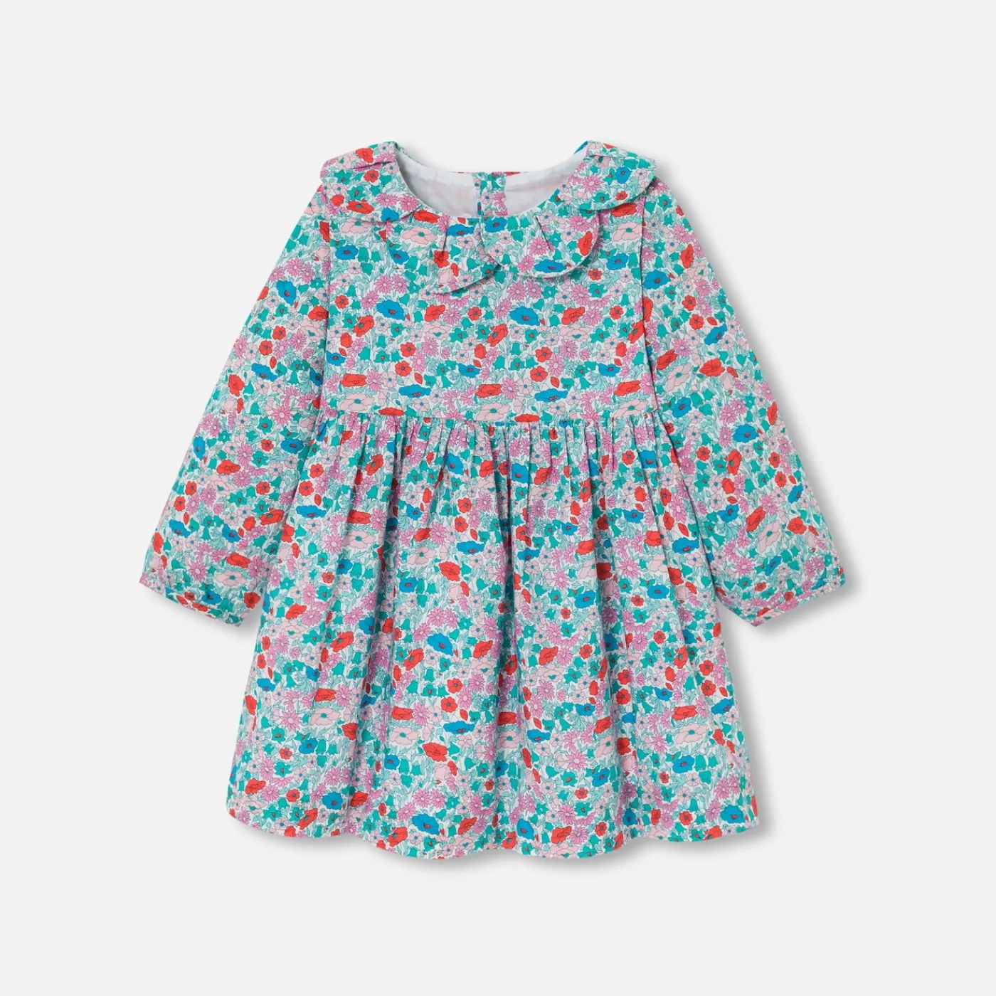 Jacadi Robe bébé fille en Tissu Liberty BLANC/MULTICO New