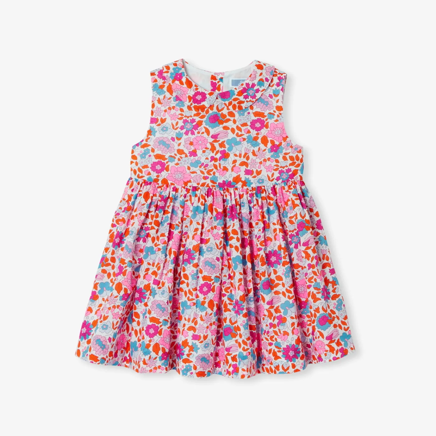 Jacadi Robe bébé fille en tissu Liberty - lore ORANGE/MULTICO Best