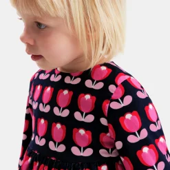 Jacadi Robe bébé fille en velours - lore MULTICO Discount