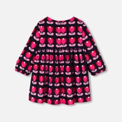 Jacadi Robe bébé fille en velours - lore MULTICO Discount