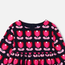 Jacadi Robe bébé fille en velours - lore MULTICO Discount