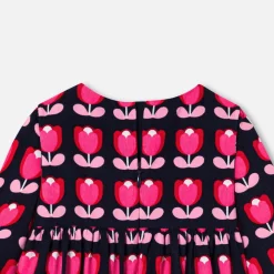 Jacadi Robe bébé fille en velours - lore MULTICO Discount