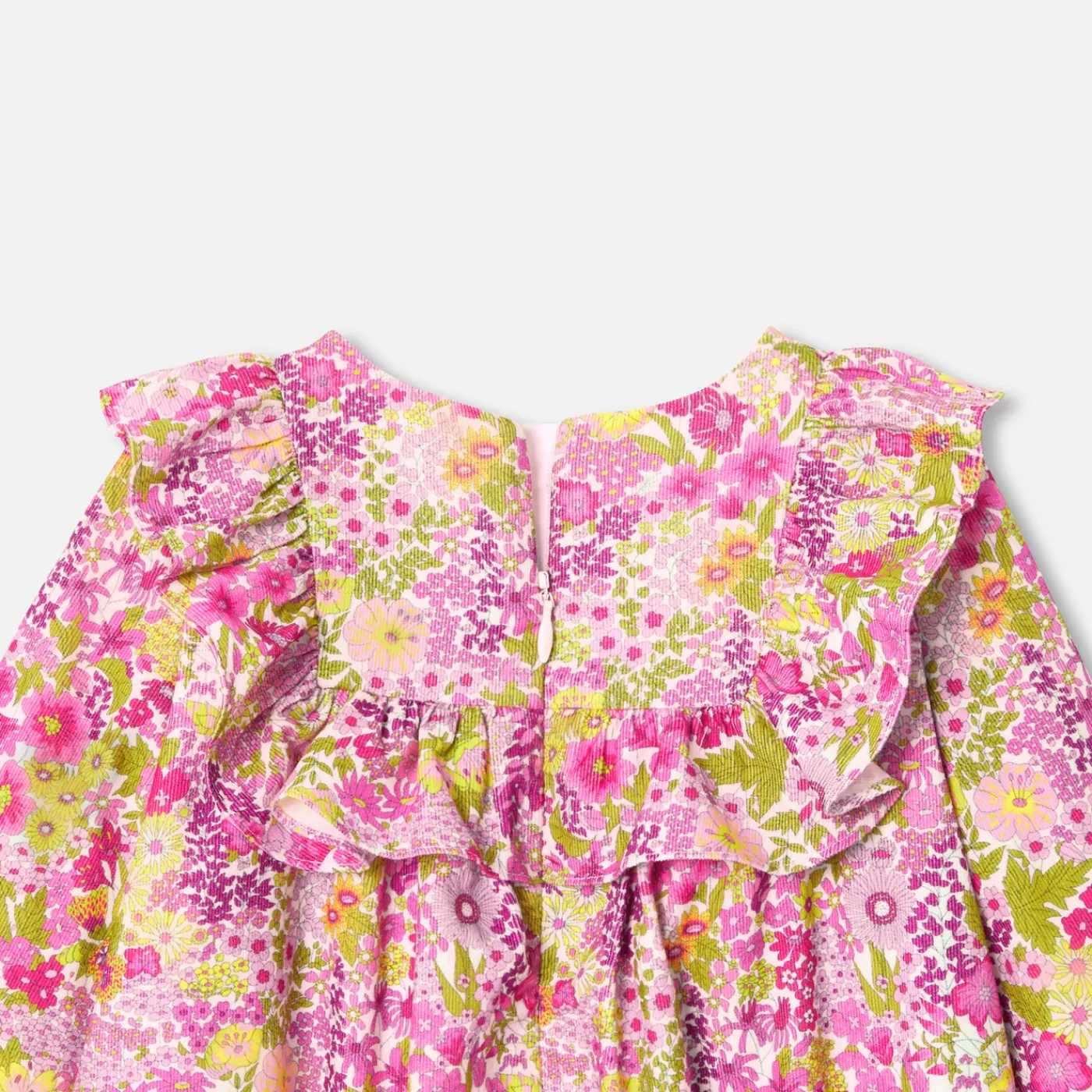 Jacadi Robe bébé fille en velours Tissu Liberty - lore BLANC/MULTICO Discount