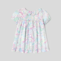 Jacadi Robe bébé fille manches courtes - lore BLANC/MULTICO Discount