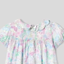Jacadi Robe bébé fille manches courtes - lore BLANC/MULTICO Discount
