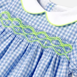 Jacadi Robe bébé fille manches courtes - BLEU/BLANC Discount