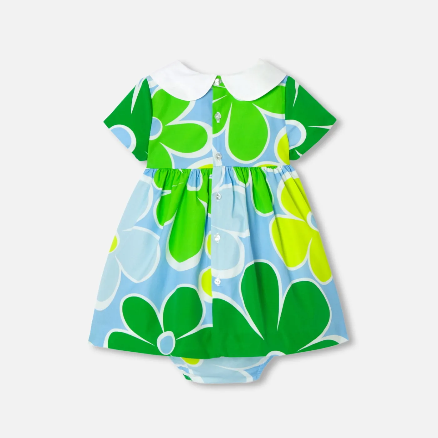 Jacadi Robe bébé fille manches courtes - lore BLANC/MULTICO Hot