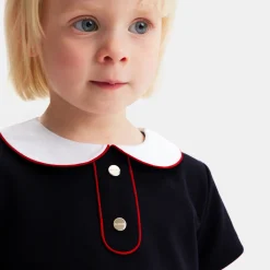 Jacadi Robe bébé fille manches courtes - marine MARINE JACADI Discount