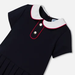 Jacadi Robe bébé fille manches courtes - marine MARINE JACADI Discount