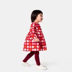 Jacadi Robe bébé fille manches longues - lore ROUGE/MULTICO
