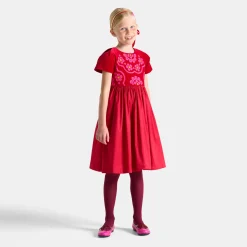 Jacadi Robe bi-matière enfant fille - rouge ROUGE JACADI Best