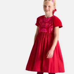 Jacadi Robe bi-matière enfant fille - rouge ROUGE JACADI Best