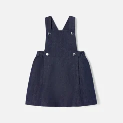 Jacadi Robe chasuble bébé fille en jean - DENIM FONCE Discount
