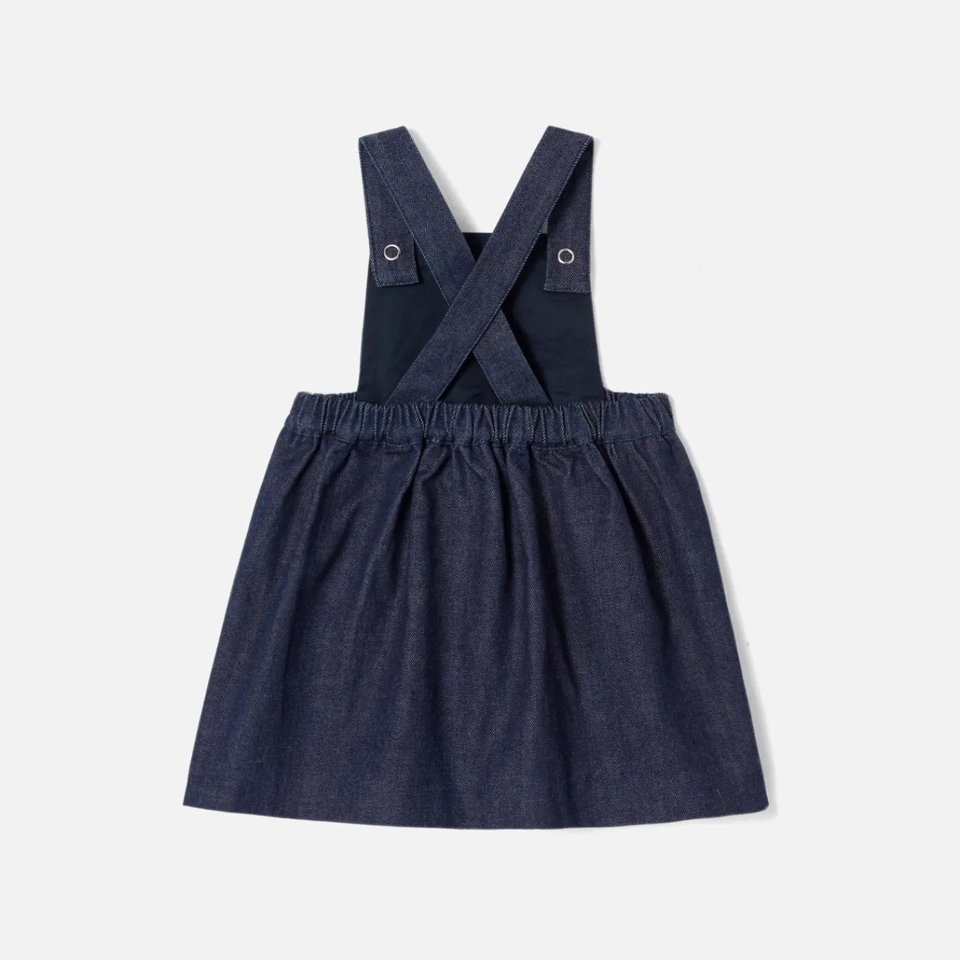 Jacadi Robe chasuble bébé fille en jean - DENIM FONCE Discount