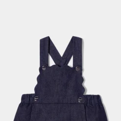 Jacadi Robe chasuble bébé fille en jean - DENIM FONCE Online