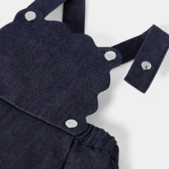 Jacadi Robe chasuble bébé fille en jean - DENIM FONCE Online
