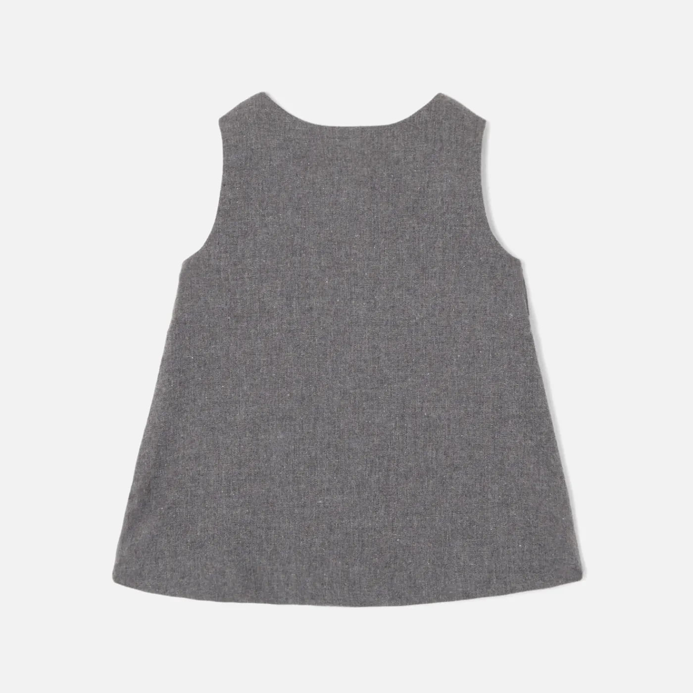 Jacadi Robe chasuble bébé fille en flanelle - POIVRE