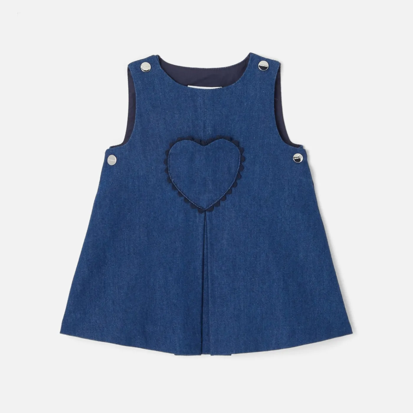 Jacadi Robe chasuble bébé fille en jean - DENIM FONCE Best