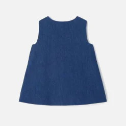 Jacadi Robe chasuble bébé fille en jean - DENIM FONCE Best