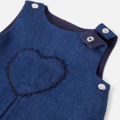 Jacadi Robe chasuble bébé fille en jean - DENIM FONCE Best