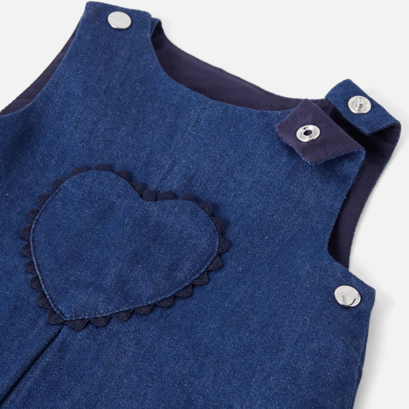 Jacadi Robe chasuble bébé fille en jean - DENIM FONCE Best
