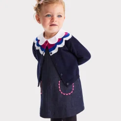 Jacadi Robe chasuble bébé fille en jean - DENIM FONCE New