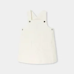 Jacadi Robe chasuble bébé fille en velours - blanc doux BLANC DOUX JACADI Discount