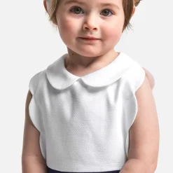 Jacadi Robe de cérémonie bébé fille BLANC/MARINE New