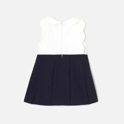 Jacadi Robe de cérémonie bébé fille BLANC/MARINE New