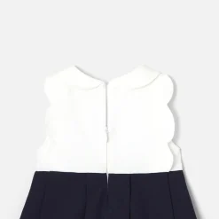 Jacadi Robe de cérémonie bébé fille BLANC/MARINE New