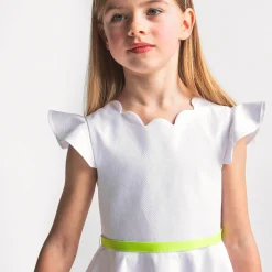 Jacadi Robe de cérémonie enfant fille - blanc BLANC JACADI Sale