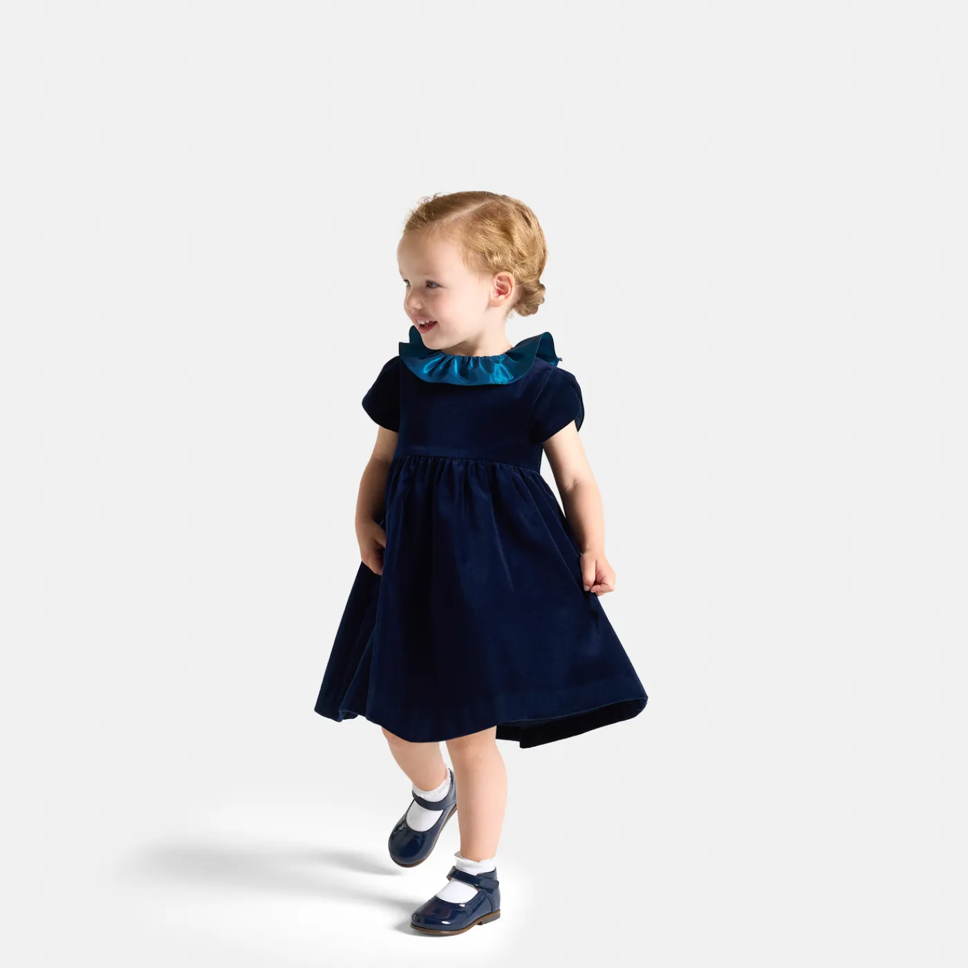 Jacadi Robe de fêtes bébé fille - marine MARINE JACADI Clearance