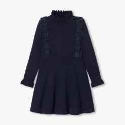 Jacadi Robe en tricot enfant fille - marine MARINE JACADI Outlet