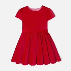 Jacadi Robe en velours enfant fille - ROUGE PAVOT Best