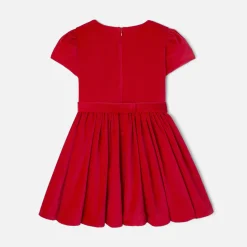 Jacadi Robe en velours enfant fille - ROUGE PAVOT Best