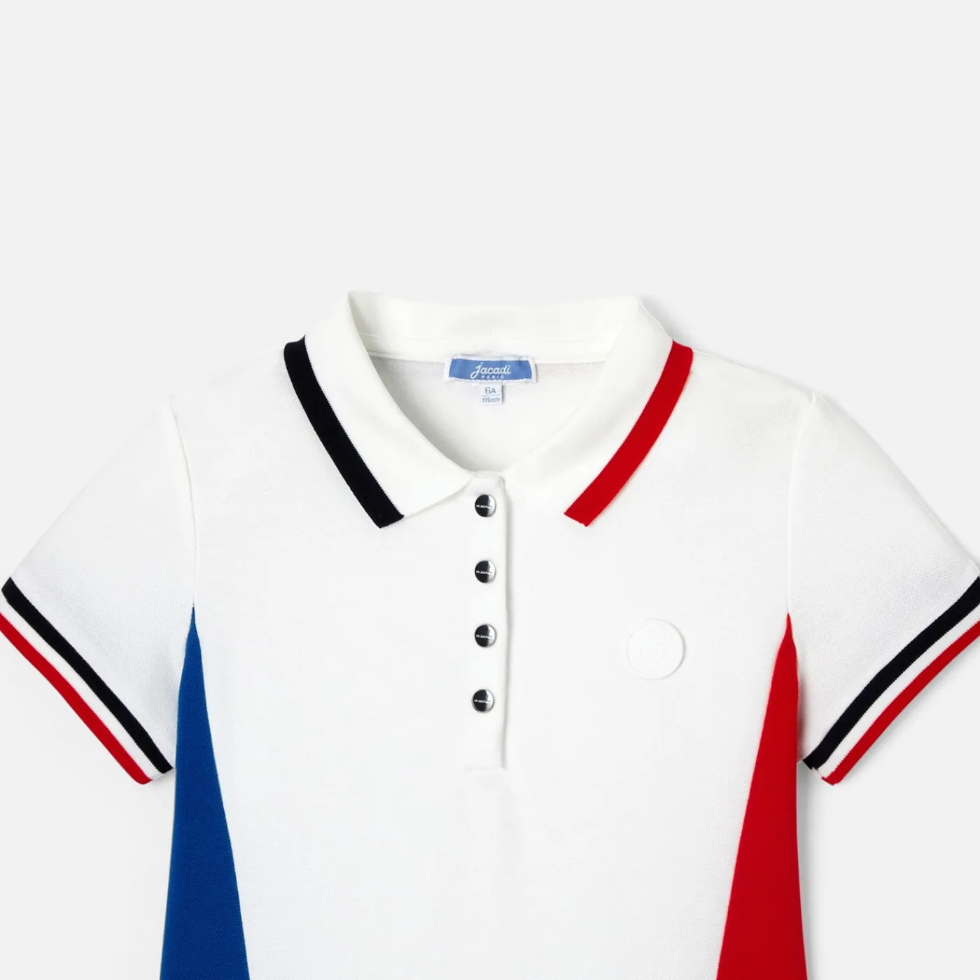 Jacadi Robe enfant fille color block - lore BLANC/MULTICO Outlet