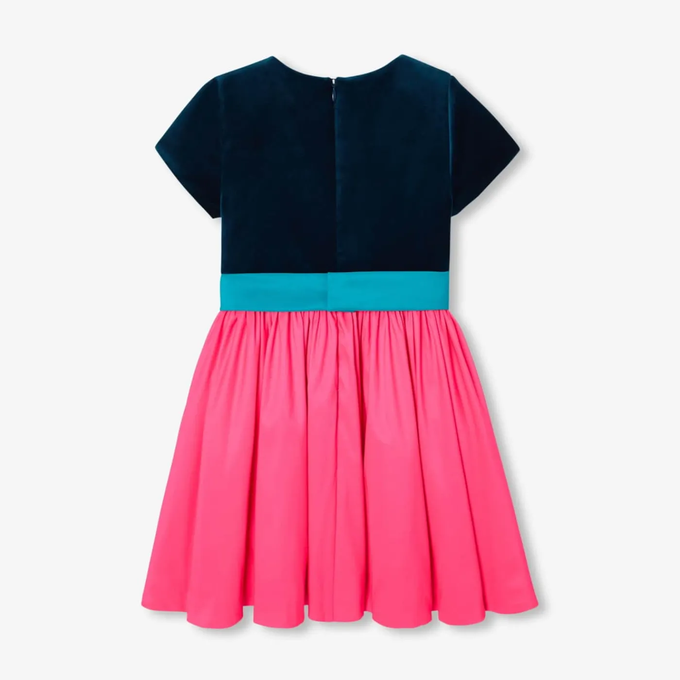 Jacadi Robe enfant fille color block - ROSE/BLEU Sale