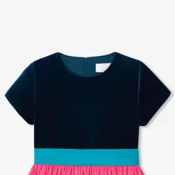 Jacadi Robe enfant fille color block - ROSE/BLEU Sale