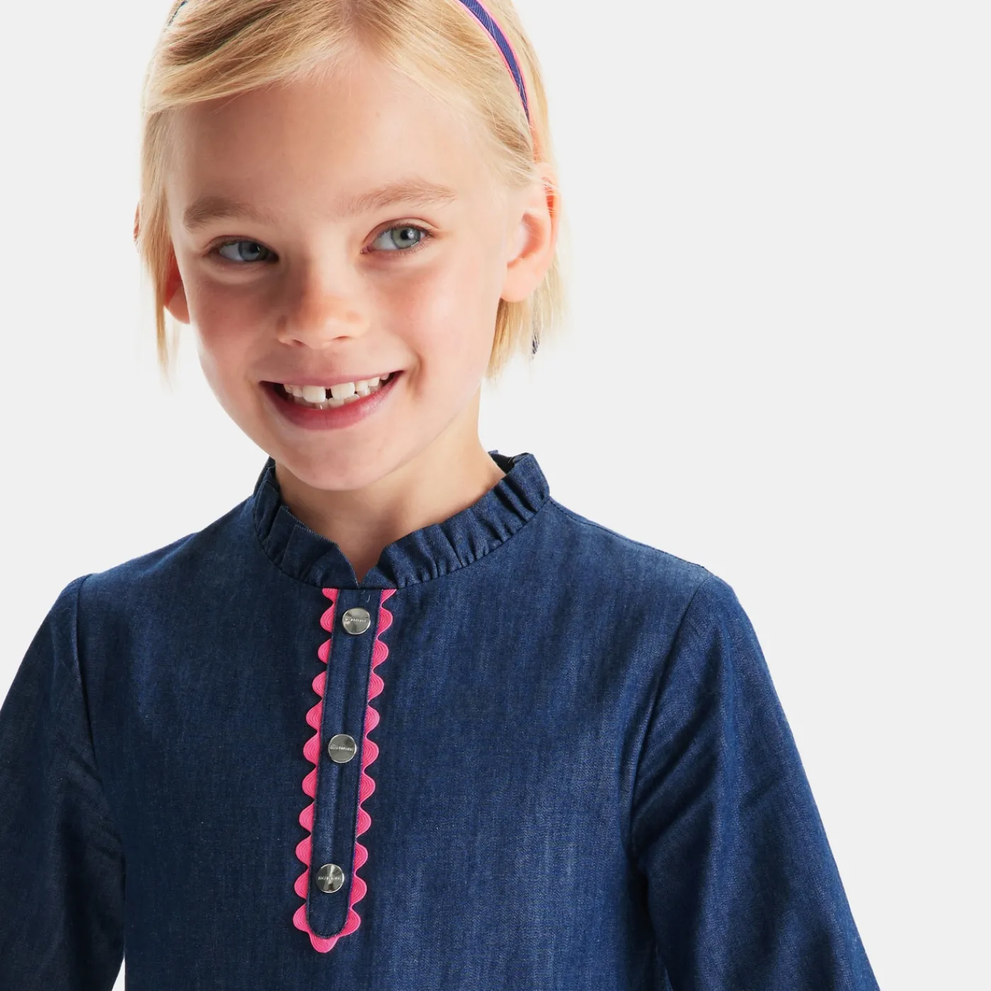 Jacadi Robe enfant fille en jean - BLEU DENIM Best