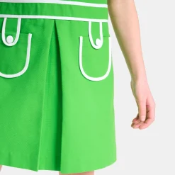 Jacadi Robe enfant fille en piqué alvéolé - VERT TREFLE Hot