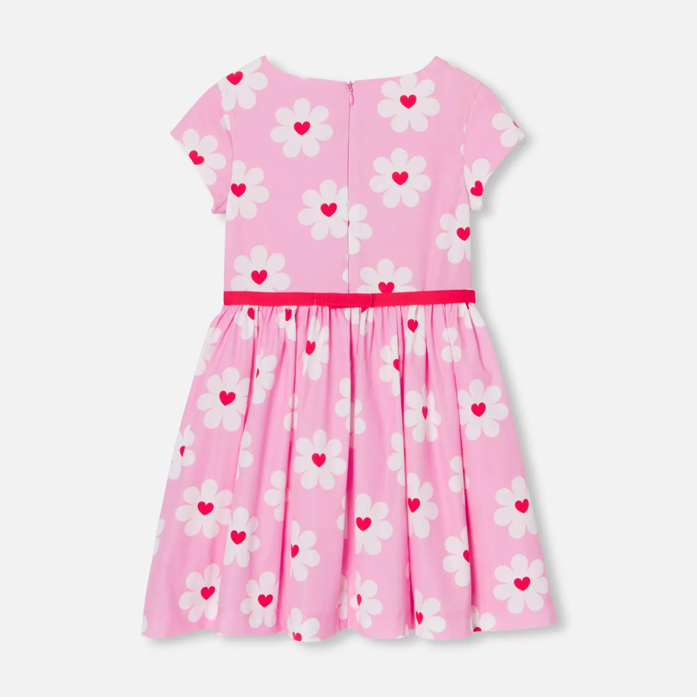 Jacadi Robe enfant fille en popeline - lore ROSE/MULTICO Outlet