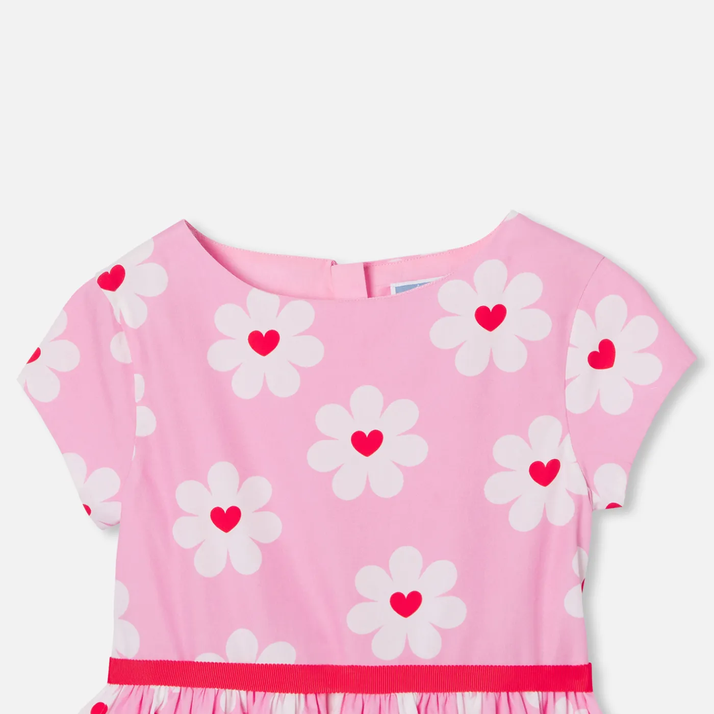 Jacadi Robe enfant fille en popeline - lore ROSE/MULTICO Outlet