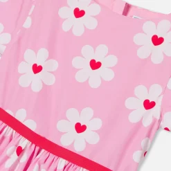 Jacadi Robe enfant fille en popeline - lore ROSE/MULTICO Outlet