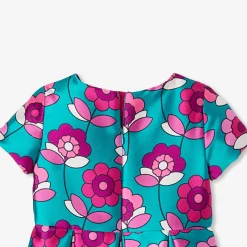 Jacadi Robe enfant fille en satin - lore BLEU/MULTICO Discount