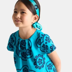 Jacadi Robe enfant fille en taffetas BLEU TURQUOISE Online