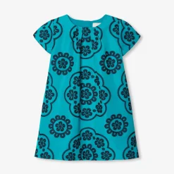 Jacadi Robe enfant fille en taffetas BLEU TURQUOISE Online