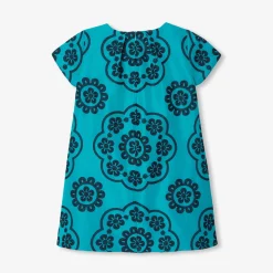 Jacadi Robe enfant fille en taffetas BLEU TURQUOISE Online